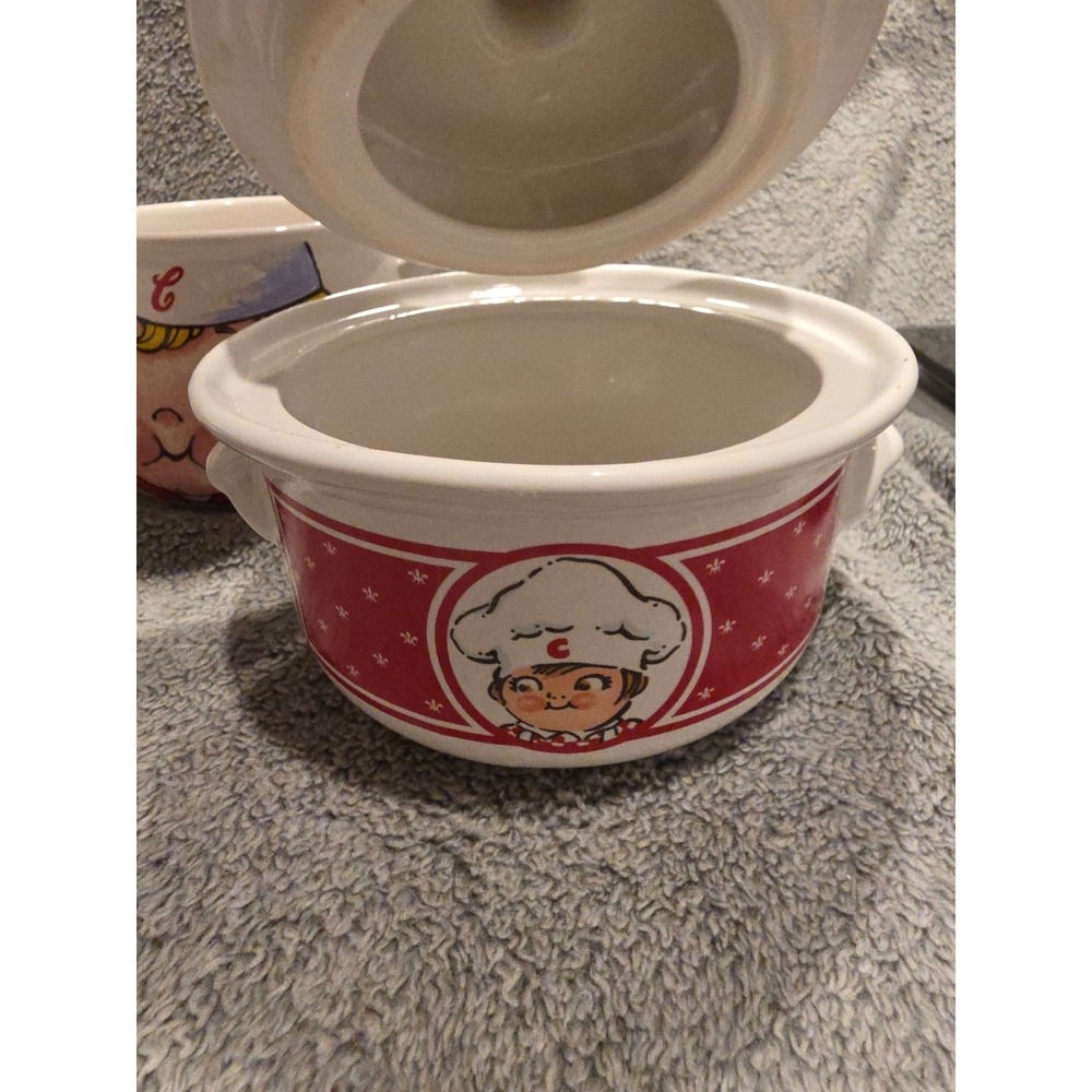 Set Of 3‎ Vintage Campbell Soup Crocs (2) And Soup Mug (1) - Picture 5 of 9
